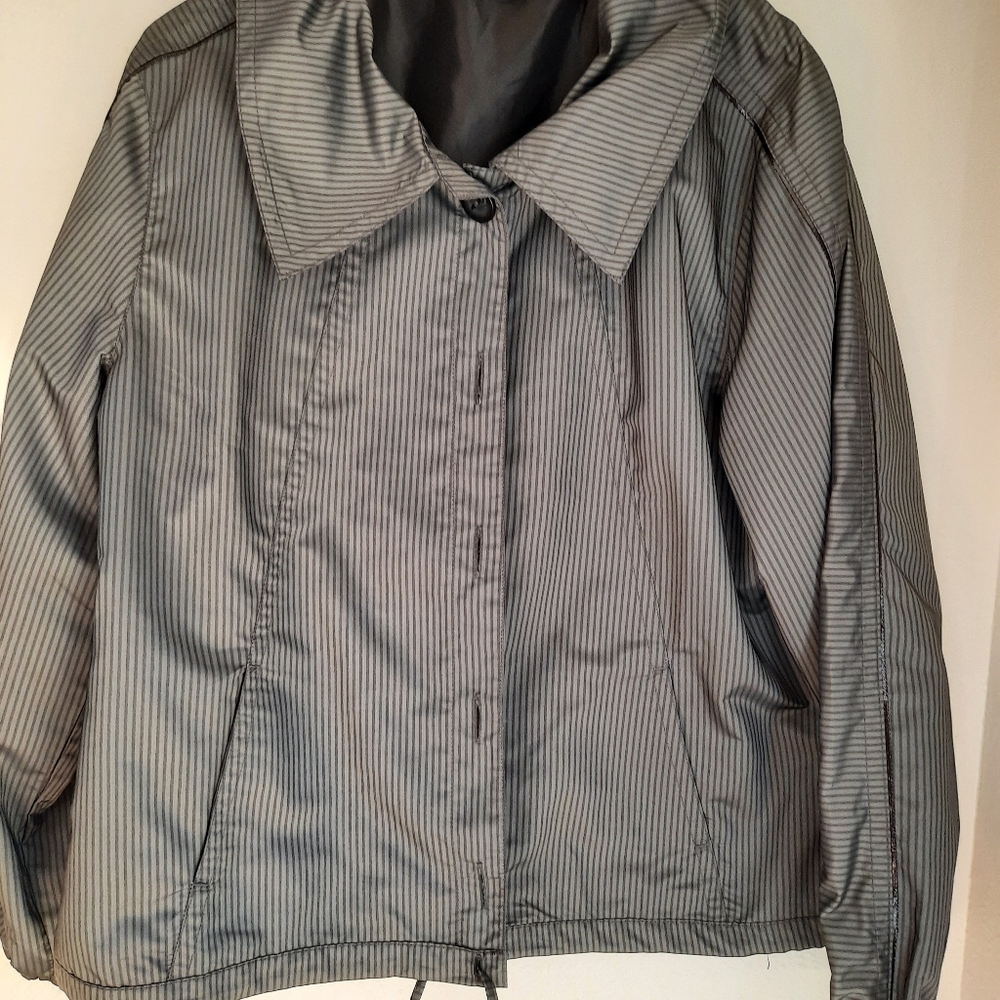 {L} Christopher & Banks Jacket with Sleeve Detail